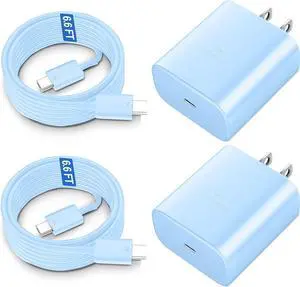 Super Fast Charger USB C 45W Charger Fast Charging Cable Block for Galaxy S24 Ultra/S24/S24+/S23 Ultra/S23/S22 Ultra/S22/S21/S20/Note 10/20 PPS Wall Charger with 6.6FT Cord-Blue Super Fast Charger USB C 45W Charger Fast Charging Cable Block for Galaxy S24 Ultra/S24/S24+/S23 Ultra/S23/S22 Ultra/S22/S21/S20/Note 10/20 PPS Wall Charger with 6.6FT Cord-Blue