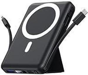 for Magsafe Battery Pack 10000mAh Magnetic Power Bank 22.5W PD Fast Charging with USB-C Cable LED Display Wireless Portable Charger with Stand for iPhone 16/15/14/13/12/Pro/Pro Max