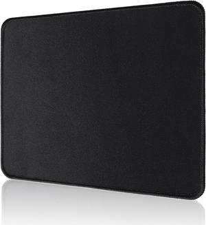 Mouse Pad with Stitched Edge Non-Slip Rubber Base Mouse Mat for Laptop& Computer Small Mouse Pad for Gamer Office & Home Black Square Mousepad 9.8x 8.3x 0.08