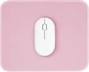 Pink Mouse Pad Nice and Cute Mouse Pad Splash-Proof Textured 10.2 x 8.2Inch Stitched Edge Non-Slip Waterproof Rubber Mouse Pad
