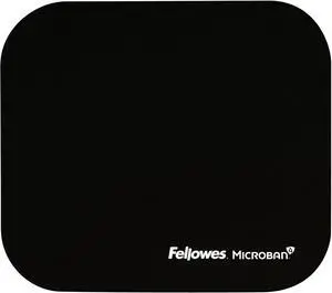 5933901 Mouse Pad w/Microban Nonskid Base 9 x 8 Black (FEL5933901) 8 x 9 x 0.1