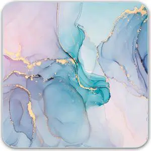 Square Mouse pad Premium Mouse pad Square Waterproof Mouse pad Non-Slip Rubber Base Mouse pad 9x9 inches (Blue Marble)