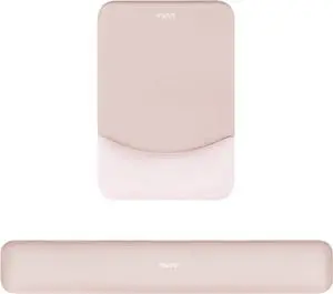 Wrist Rest Support for Mouse Pad&Keyboard Set Rectangular Ergonomic Mousepad Non-Slip Base Home/Office Pain Relief&Easy Typing Pad with Neoprene Cloth&Raised Curved Memory Foam Apricot Wrist Rest Support for Mouse Pad&Keyboard Set Rectangular Ergonomic Mousepad Non-Slip Base Home/Office Pain Relief&Easy Typing Pad with Neoprene Cloth&Raised Curved Memory Foam Apricot