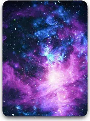 Atufseat Small Mouse Pad Mini Mouse Pad 6 x 8 Thick Rubber Waterproof Mouse Mat Cute Mousepad for Women Men Kids Wireless Mouse Mini Laptops Keyboard Tray Home Office Travel Blue Purple Galaxy