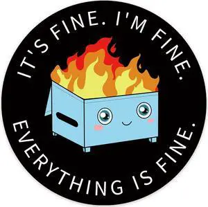 Cute Mouse Pad Mouse Mat Anti-Slip Base for PC Office Working Gaming Blue Dumpster 8.7x8.7 Inch (22X22X0.3Cm)