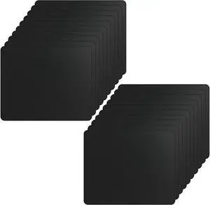 20 Pack Mouse Pad Bulk Computer Mouse Pad Gaming Mouse Pad for Computers Laptop Office Home with Non Slip Rubber Base (Black 7.09 x 8.66 Inch)