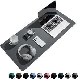Waterproof Large Gaming Mouse Pad with Durable Stitched Edges Non-Slip Rubber Base Smooth Surface Mouse Mat Desk Pad for Home Office Gaming 31.5x11.8x0.12 Dark Gray