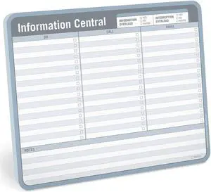 Information Central Paper Mouse Pad to Do List Note Pad Tear Off Paper Mouse Pad Info Central (Blue/Gray Tear Off 9.5 x 8-inches)