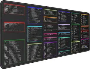 Linux Commands Line Mouse pad - Extended Large Cheat Sheet Mousepad. Shortcuts to Kali/Red Hat/Ubuntu/OpenSUSE/Arch/Debian/Unix Programmer. Non-Slip lycra Gaming Desk mat