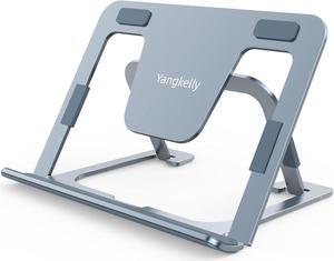 Tablet Stand Foldable and Adjustable Aluminum Alloy Desktop Holder Drawing Stands Dock for iPad 7 to 12.9 Foldable Mobile Phones Surfaces etc (Space Gray)