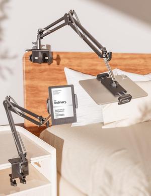 Tablet Holder for Kindle Holder Reading Accessories in Bed Desk for iPad Kindle Stand Tablet Stand Compatible with Kindle Paperwhite Colorsoft iPad iPhone Tablets Devices (4.7-11)