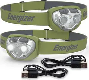 Rechargeable LED Headlamp IPX4 Water Resistant High-Powered Bright LED Multiple Light Modes Best Headlight for Camping Running Outdoors Emergency Light USB Included