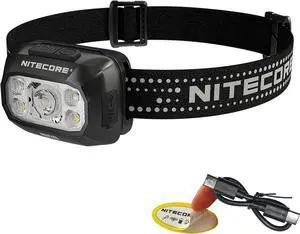 Headlamp Rechargeable LED 400 Lumens with Red & White Light 8 Modes USB-C Charging IPX4 Waterproof for Running Hiking Fishing and Camping