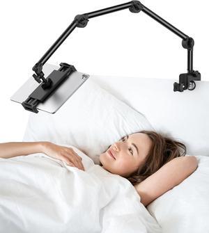 Adjustable Tablet Holder Tablet Stand for Bed Tablet Holder Bed Tablet Stand 360°Rotatable Overhead Tablet Holder Tablet Mount for iPad Pro/ Mini/ Air/iPhone/ Kindle/Switch All 4.7 - 12.9 Inch Devices