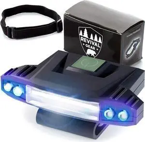 Hat Light Rechargeable LED Headlamp: Head Lamps Strap Clip On Flashlight Headlamps for Hardhat & Hats for Camping Running Working Hard Hats Cycling Walking Hiking