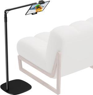 iPad Stand Floor 360° Rotatable iPad Stand for Bed Laying Down Height Adjustable Kindle Stand for Reading Tablet Floor Stand for 4.7-13 iPad Mini Air Pro Galaxy Tab Kindle iPhone