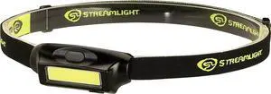 61702 Bandit 180-Lumen Rechargeable LED Headlamp With USB Cord Hat Clip & Elastic Headlamp White LED Black