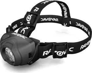 Virtually Indestructible LED Headlamp Durable and Bright Headlamp with Head Strap Camping Gear and Work Light Batteries Included Pack of 1