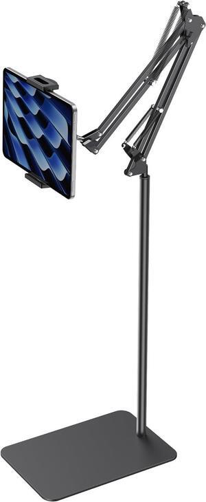 Tablet Floor Stand Overhead Bed Phone Stand Adjustable Holder Universal Floor Stand Compatible with iPhone iPad Pro Air Mini  Tab Kindle E-Readers Large