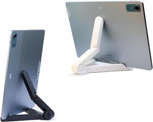2 Pieces Tablet Holder for Desk - Adjustable Portable Stands Compatible with 4-13 Tablets Such as iPad Pro 11 9.7 10.5 12.9 Kindle Fire HD Nexus