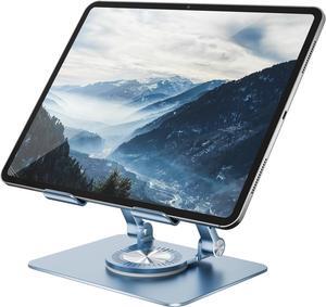 Tablet Stand Adjustable with 360 Swivel Base Aluminum Tablet Stand Holder Universal Tablet Holder for iPad    Fire Tablet Smartphone Kindle Blue