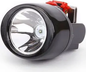 Waterproof Explosion Proof Safety Mining Headlight Rechargeable LED Miners Head Light Flashlight Underground Head Lamp Coal Mining Lights for Hard Hat(Red)