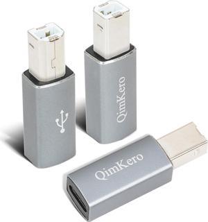 Midi Male to Type C Female AdapterUSB C Female to MIDI Adapter(3packs) Support Data Sync Compatible with Brother HP Canon Lexmark Epson  Xerox  etc and Piano DAC to iPad MIDI Keyboard