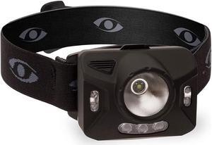 Ranger XP 4 Stage Adjustable Black Headband Strap Headlamp w/3 Green LED Lights for Outdoor Camping Running Cycling Climbing