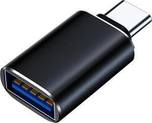 USB C to USB Adapter USB C Adapter Type C Male to USB 3.1 Female Adaptor OTG USB Adapter to USB C Compatible with MacBook Pro Samsung Galaxy Type-C Smartphones Tablets and Laptops (Black)