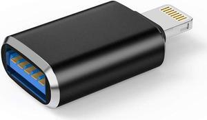 OTG Lightning Male to USB 3.0 Female Adapter OTG Compatible iPhone 14 13 12 11 Xr X XS 8 7 Plus Max iPad Air Pro Mini Support Camera Card Reader Mouse Keyboard Hubs Piano Converter Connect U Disk