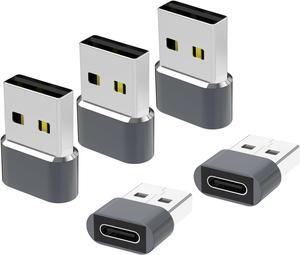 USB to USB C Adapter for iPhone 16 Charger 5Pack USBC Female to A Male OTG Type C Converter for  Watch Ultra iWatch 7 8 9 10 iPhone 15 14 13 Plus Pro Max AirPods iPad Car  S24