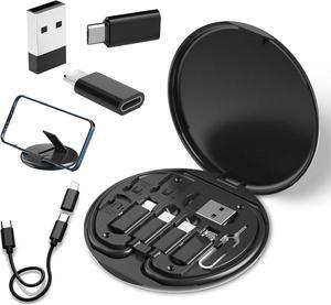 USB to USB-C Adapter USB C Charging Cable Adapter Kit Contains Multiple OTG Adapters for USB Type C/USB A/USB C Male Cable/Micro USB Equipped with SIM Extractor/SIM Slot/Phone Holder