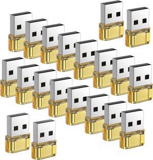 20 Pack USB to USB C Adapter Type C Female to A Male Charger Converter Compatible with Apple Watch Ultra iWatch 8 7 iPhone 15 14 Pro Max Plus iPad 9 10 Air 5 Mini 6 Car Samsung Galaxy S23 S24 (Yellow)