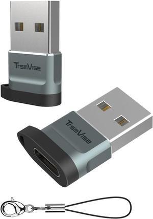 USB to USB C Adapter (2 Pack) USB C Female to USB A Male Adapter Type C to USB A Devices Power Converter for iPhone 15 Plus Pro Max Apple Watch AirPods iPad for Samsung Galaxy S24 23 Car