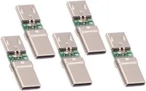 5 Pack Micro USB OTG Adapter Micro USB Female to USB C Male Mini Size Connector Adapter