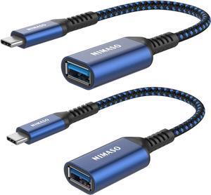 USB C to USB 3.0 Adapter [2 pack] USB-C to USB Adapter USB Type-C to USB Thunderbolt 3 to USB Adapter OTG Cable for iPhone 15/15 Pro/15 Plus/15 Pro Max Macbook iPad Galaxy Google Pixel and More
