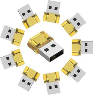 10 Pack USB to USB C Adapter Type C Female to A Male Charger Converter Compatible with Apple Watch Ultra iWatch 8 7 iPhone 15 14 Pro Max Plus iPad 9 10 Air 5 Mini 6 Car Samsung Galaxy S23 S24 (Yellow)