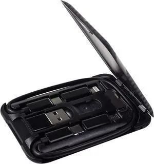 USB Type C to C Charging and Data Transfer Cable with 3 Adapters Combination Set in Credit Card Size Case 2pcs