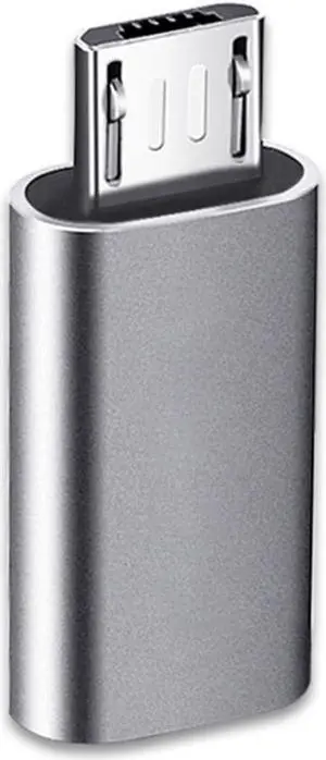 USB C to Micro USB Adapter USB Type C Female to Micro USB Male Adapter Compatible with  Galaxy S7/S6/S5/S4/S3 Note 5/4/3 Android Phones Tablets and Other microUSB Devices (Grey)
