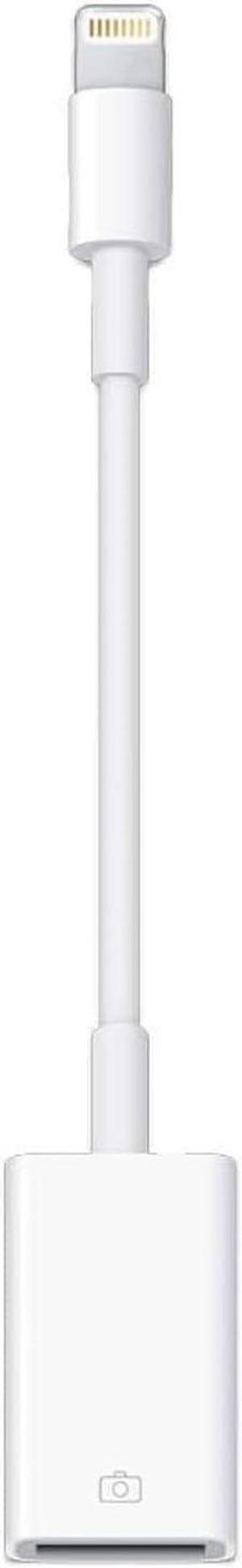 Lightning to USB Camera Adapter Supports JPEG RAW SD HD Video Compatible with iPhone 14/13/12/11/X/8/7/6/5/SE iPad Air/Mini/Pro No App Required