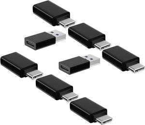 USB to USB C Adapter 8 Pack OTG 4*USB Male to USB C Female & 4*Type C Male to A Female USB 3.0 High-Speed Data Transfer & Fast Charging for iPhone/Samsung/iPad/Laptop/MacBook etc