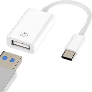 USB-C to USB A Adapter 3.0 OTG Cable Accessories Type Thunderbolt Port Mouse Hub for Galaxy S23 Ultra Note10 Plus S10 LG Pixel MacBook Apple IPhone15 Pro Max Plus ipad 10Air4/5Mini6Pro 12.9