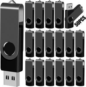 8GB USB Flash Drive Bulk Thumb Drives 50 Pack with Lanyards USB 2.0 Jump Drive 8GB Memory Sticks Zip Drive Pen Drive for Storage and Backup Black 50PCS 8GB