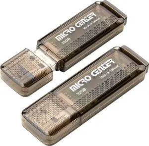 Micro Center Super Speed 2 Pack 32GB USB 3.0/USB3.1 Gen1 Flash Drive Gum Size Memory Stick Thumb Drive Data Storage Jump Drive (32G 2-Pack)