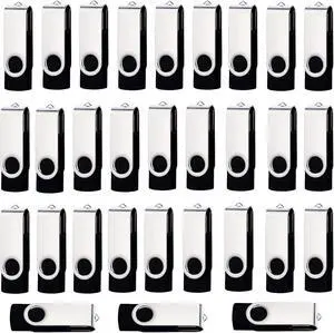 USB 8GB USB Flash Drive 50 Pack Bulk USB Flash Drives 8GB Thumb Drive 50 Pack USB2.0 Flash Drive 8GB Pen Drive USB Drive Pack 8GB USB Memory Stick (Black No Logo)