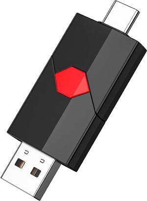 128GB USB C Flash Drive Dual Drive Type C + USB A 128GB USB 2.0 Drive Push-Pull USB-C Memory Stick USB C Thumb Drive for iPhone 15 Smartphone Tablet Computer