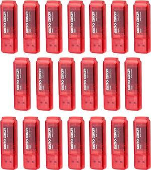 Micro Center Super Speed 20 Pack 16GB USB 3.0 Flash Drive Memory Stick Thumb Drive Data Storage Jump Drive Bulk Much Faster Than USB2.0 Flash Drive Red