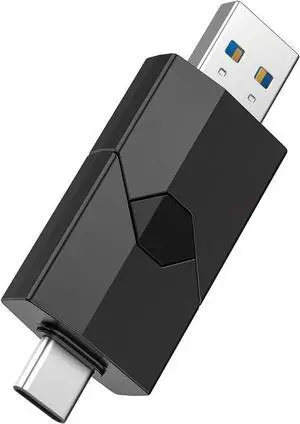256GB USB C Flash Drive 2 in 1 Type C + USB 3.0 Flash Drive Dual OTG Retractable Type-C Thumb Drive Portable USB-C Memory Stick for iPhone 15 iPad Pro Android Smartphone Tablet PC (Black)