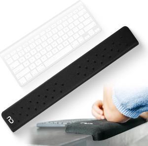 PostureUp L-Shaped Desk Long Wrist Rest Elbow, Forearm & Wrist Comfort Support for Table or Desk Edge, Non-Slip, Memory Foam Padding, Ergonomic Design for Extended Work, Universal Fit, Black
