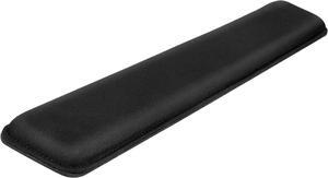 Yolanda Keyboard Wrist Rest/Pad - Cooling Gel - Stitched Edges - Keyboard Accessory Ergonomic Black